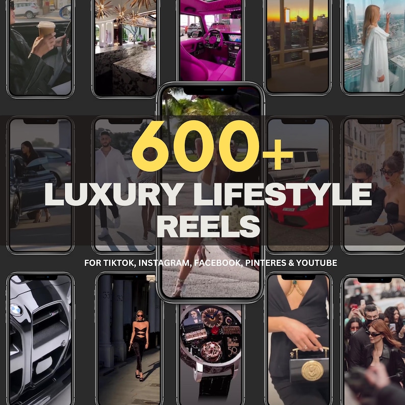 600+ Viral Luxury Rich Lifestyle Videos Reels, Cars , Yacht, Plane, Millionaire - TikTok, Instagram, YouTube Shorts - Instant Download