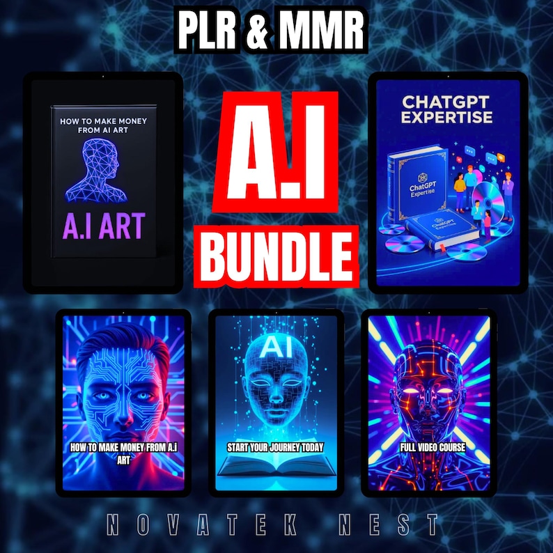 AI Mega Bundle, PLR & MRR Ebook, Video Course, Chat Gpt, and much more (Digital Download)