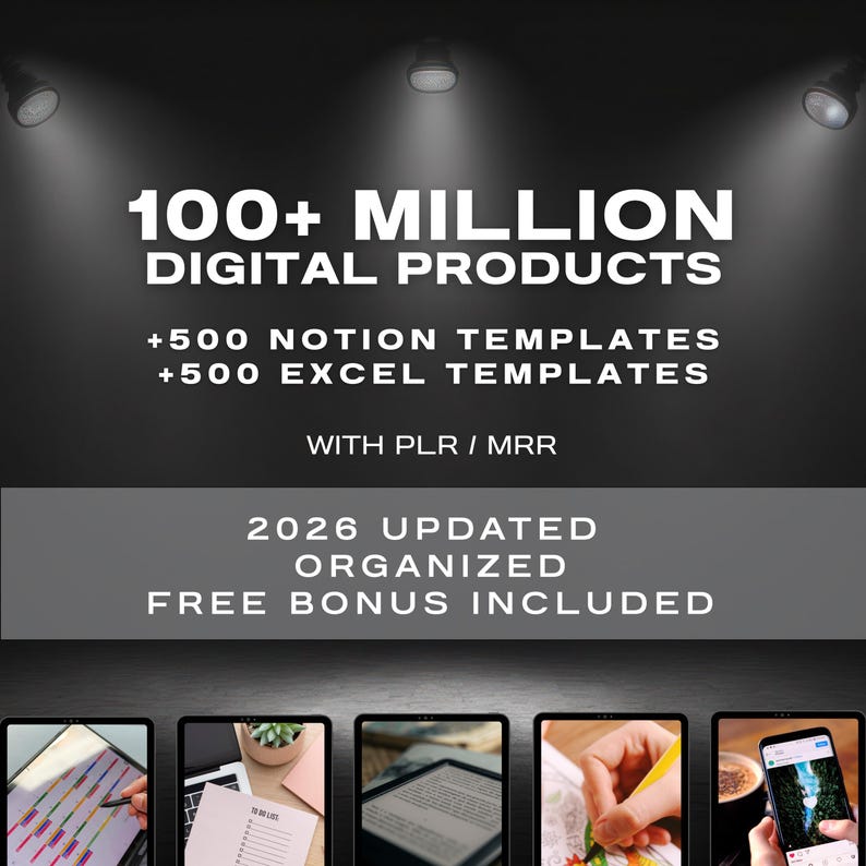 100M+ Digital Products Vault | PLR MRR Canva Templates, Courses, Ebooks (2026 Updated)