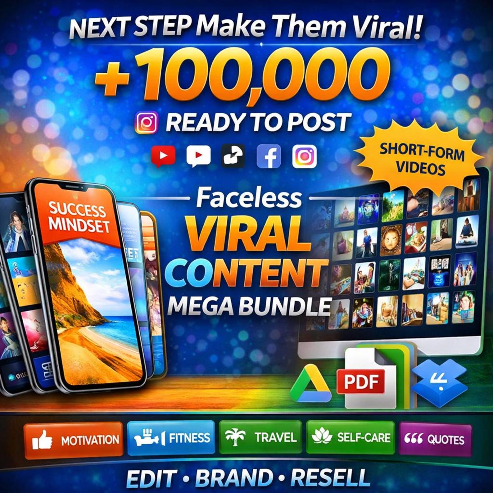 Viral Reels Bundle: 100K+ AI Animated Social Media Shorts (PDF)