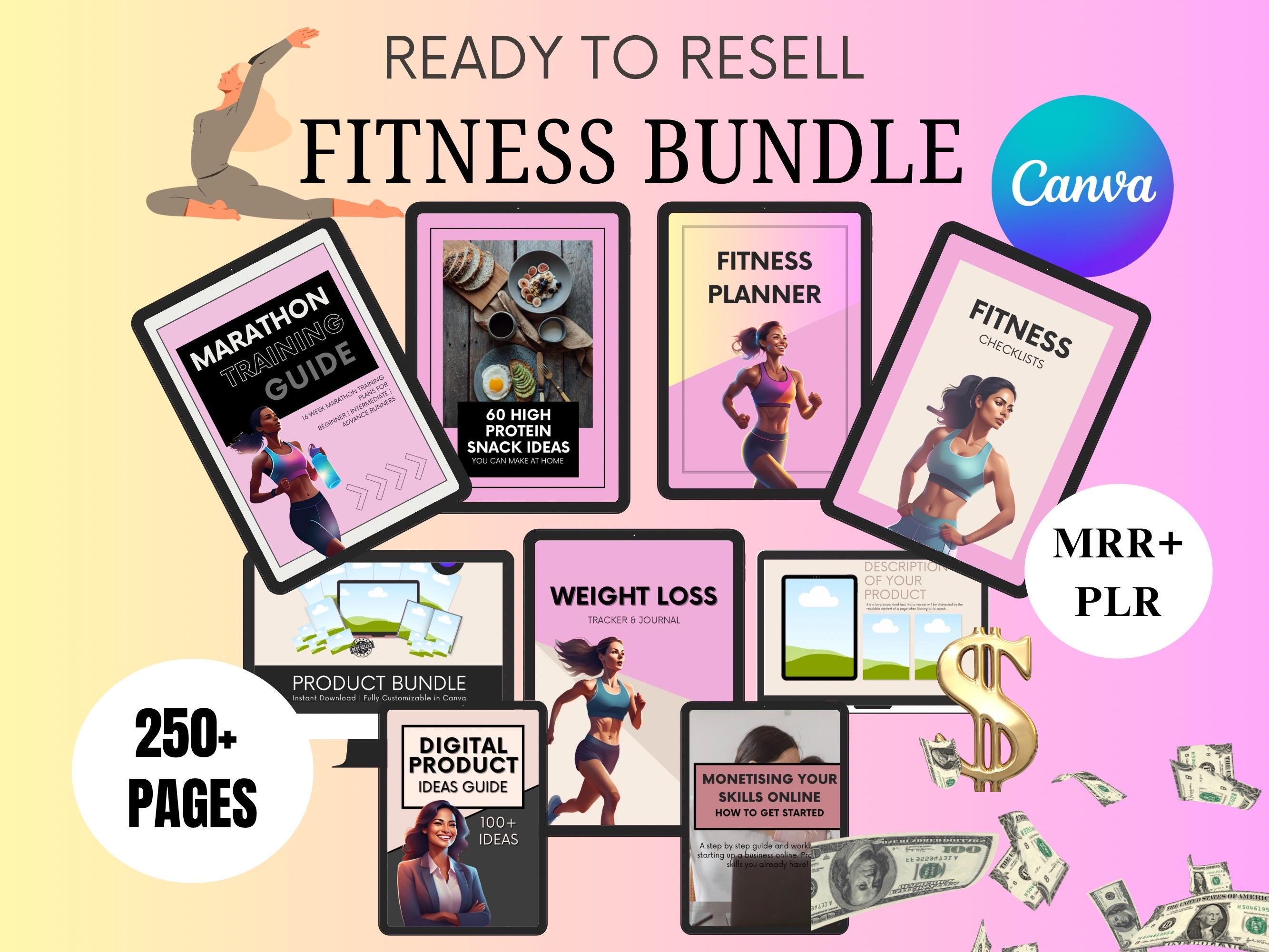 Fitness & Nutrition PLR Bundle – Diet Plans, Workouts, Protein Snacks + MRR Resale Rights Ready for Resale | Digital Download PDF dfy ebook