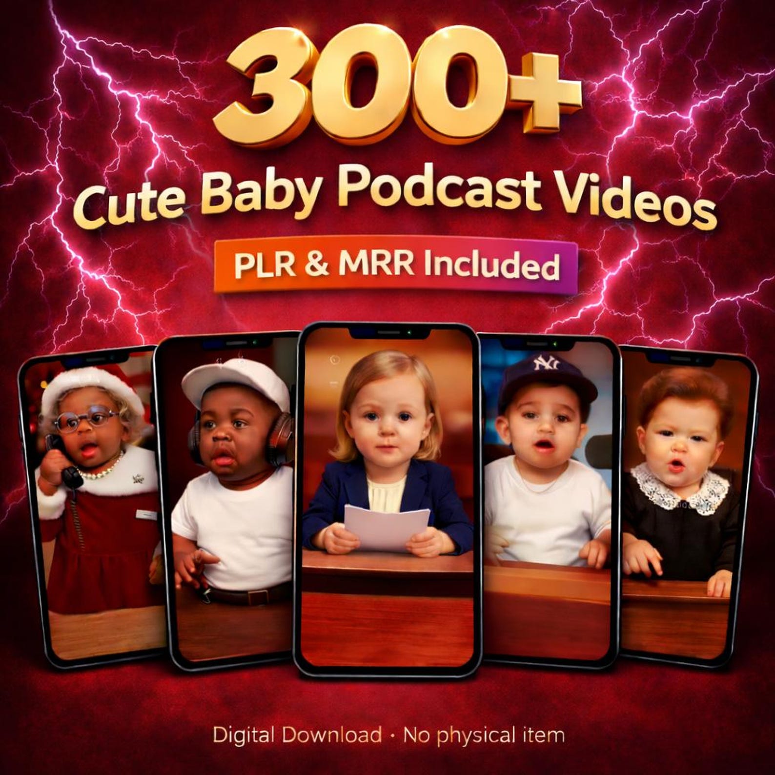 AI Baby Reels Bundle | 300+ Viral Videos (PLR MRR)